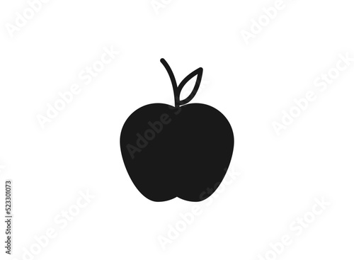 Apple Icon in trendy flat style isolated on grey background. Apple Icon page symbol for your web site design Apple Icon logo, app, UI. Apple Icon Vector illustration,