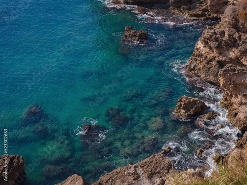 picturesque Mediterranean coast off Antalya. travel to turkey, old town Kaleci. discover interesting places and popular attractions and walks.