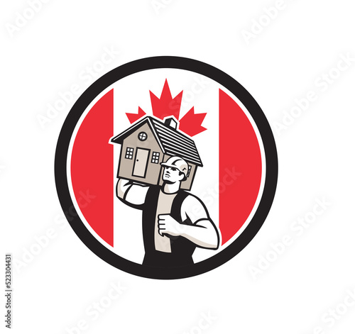 Canadian House Removal Canada Flag Icon photo