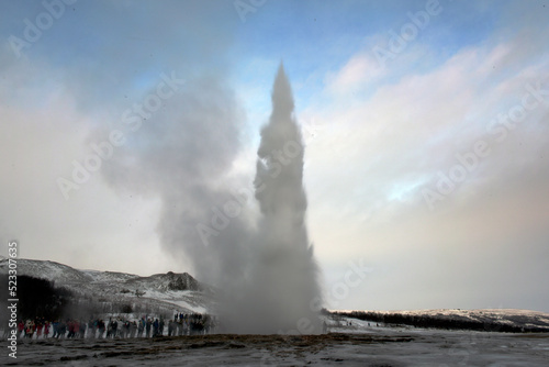 Hot springs in Geysir - Iceland