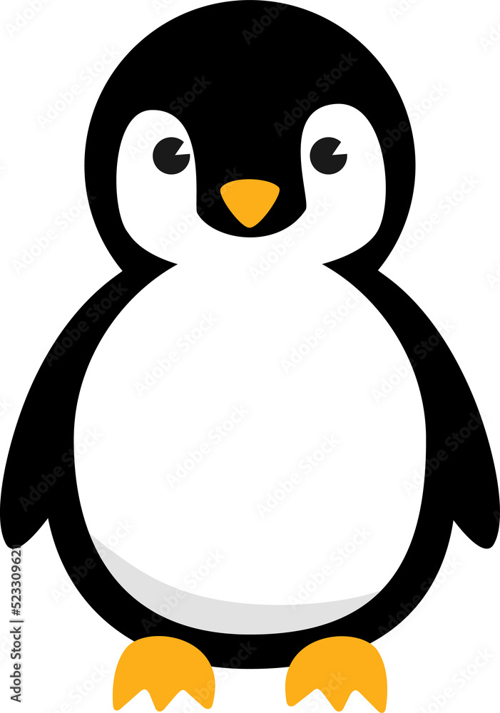 Fototapeta premium Penguin Animal Cartoon Character.