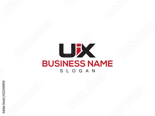 Letter UIX Logo Icon, Creative uix Three Letter Logo Design For Business photo