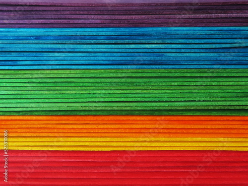 Colourful Popsicle Sticks