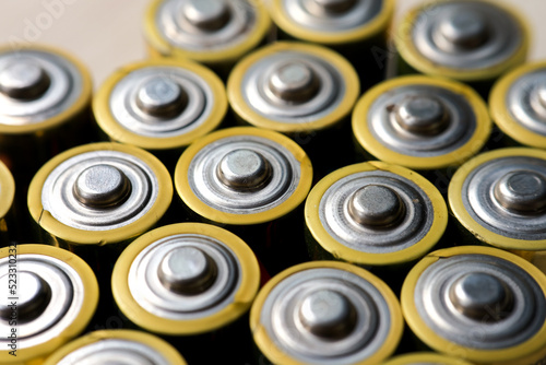  Close up of the battery positive pole arrangement, top view