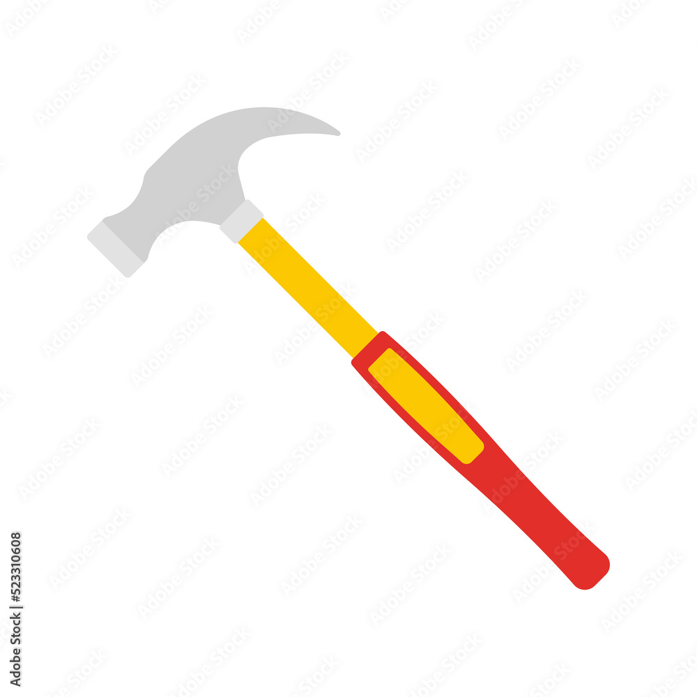 Hammer isolated on white background Hammer isolated on white background