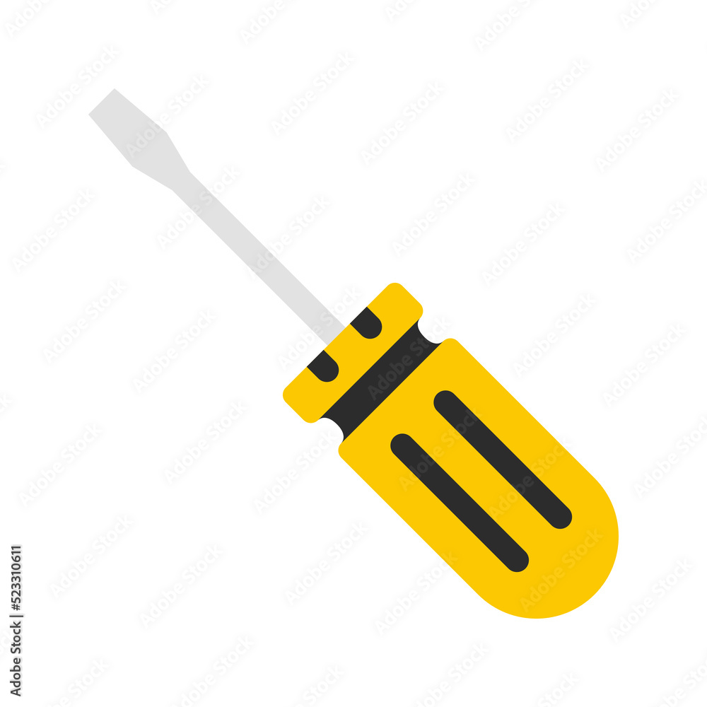 Screwdriver isolated on white background Screwdriver isolated on white background