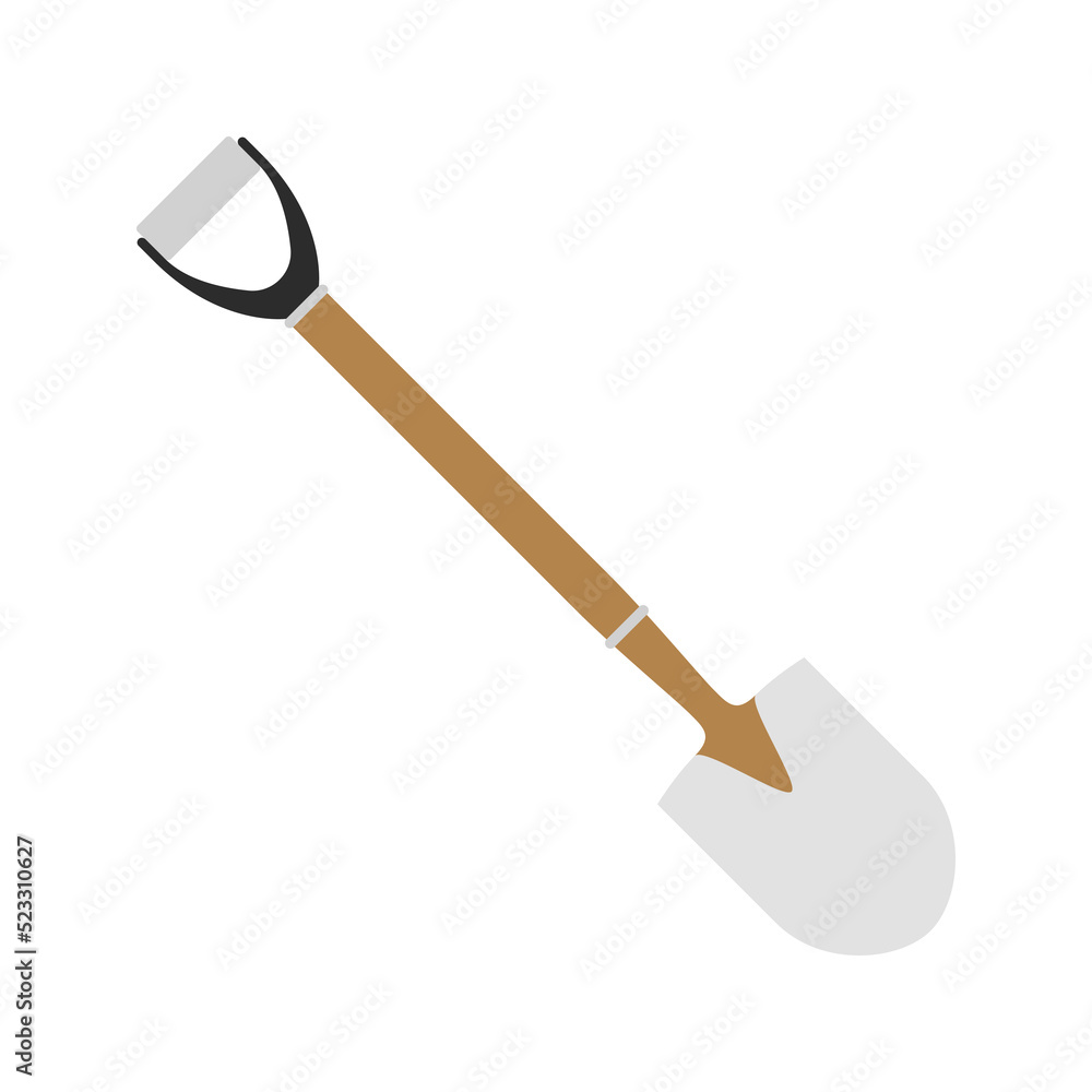 Shovel isolated on white background