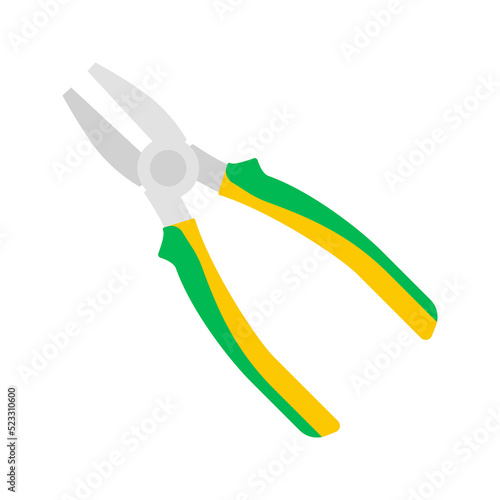 Pliers isolated on white background