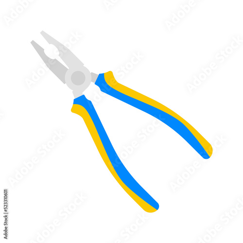 Pliers isolated on white background
