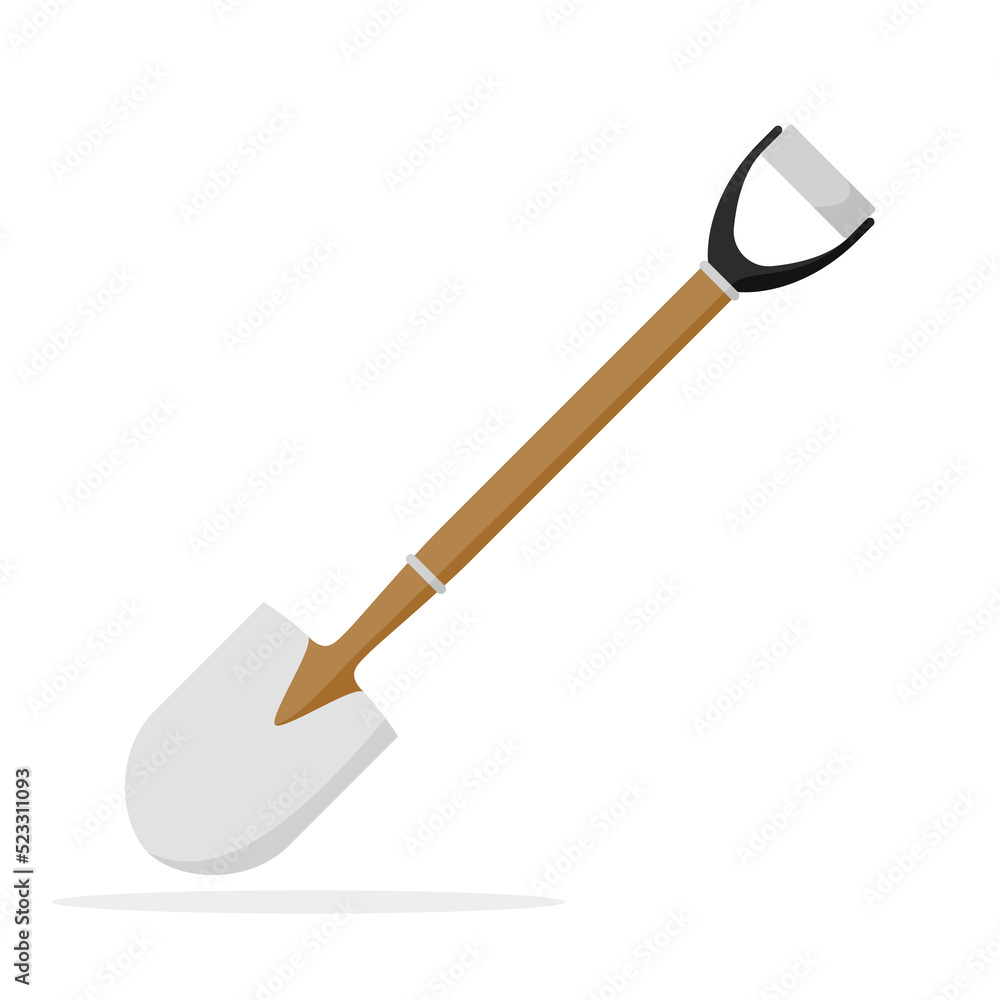 Shovel isolated on white background Shovel isolated on white background