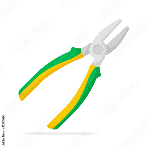 Pliers isolated on white background