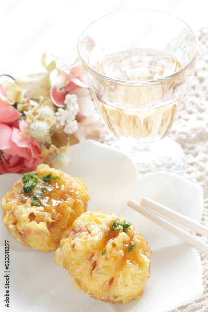 Chinese Food, tofu and fish cake for Yum cha Dumpling Dim Sum food