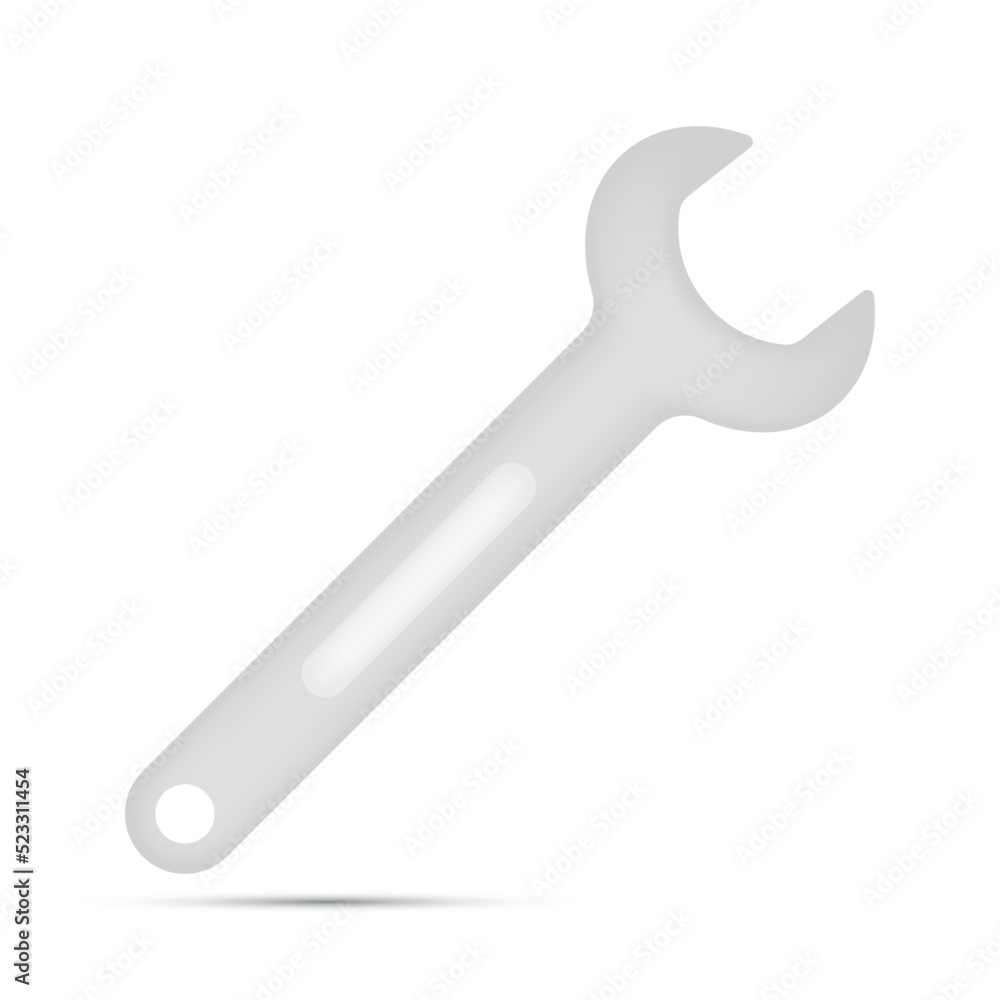 Spanner isolated on white background Spanner isolated on white background