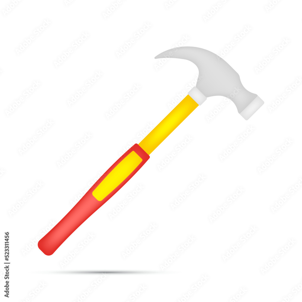 Hammer isolated on white background Hammer isolated on white background