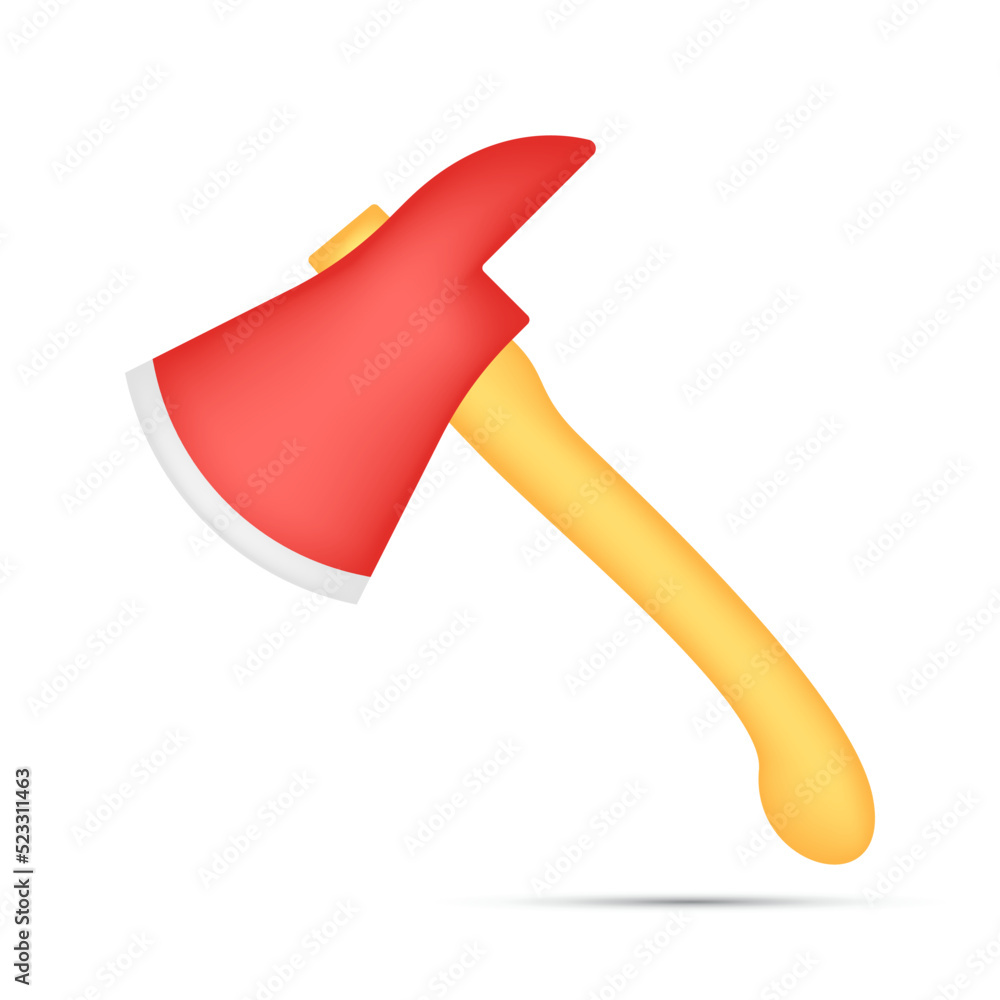 Axe isolated on white background Axe isolated on white background