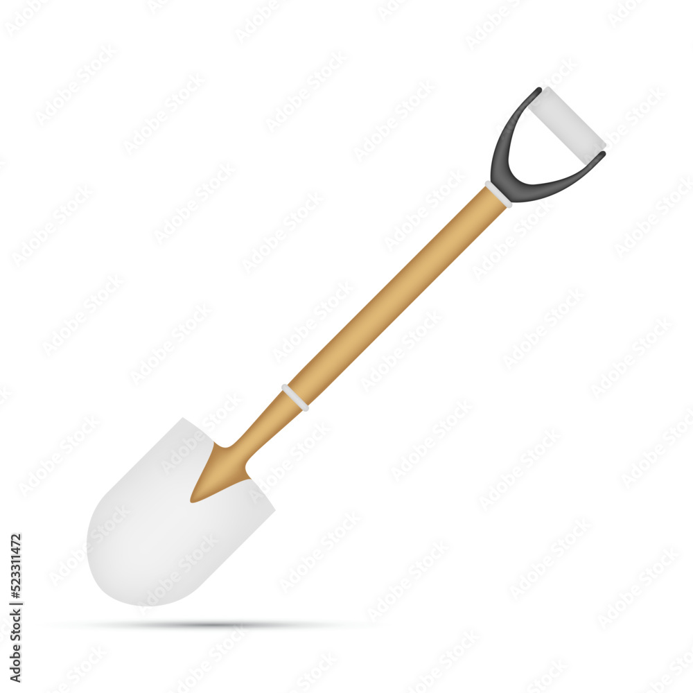 Shovel isolated on white background Shovel isolated on white background