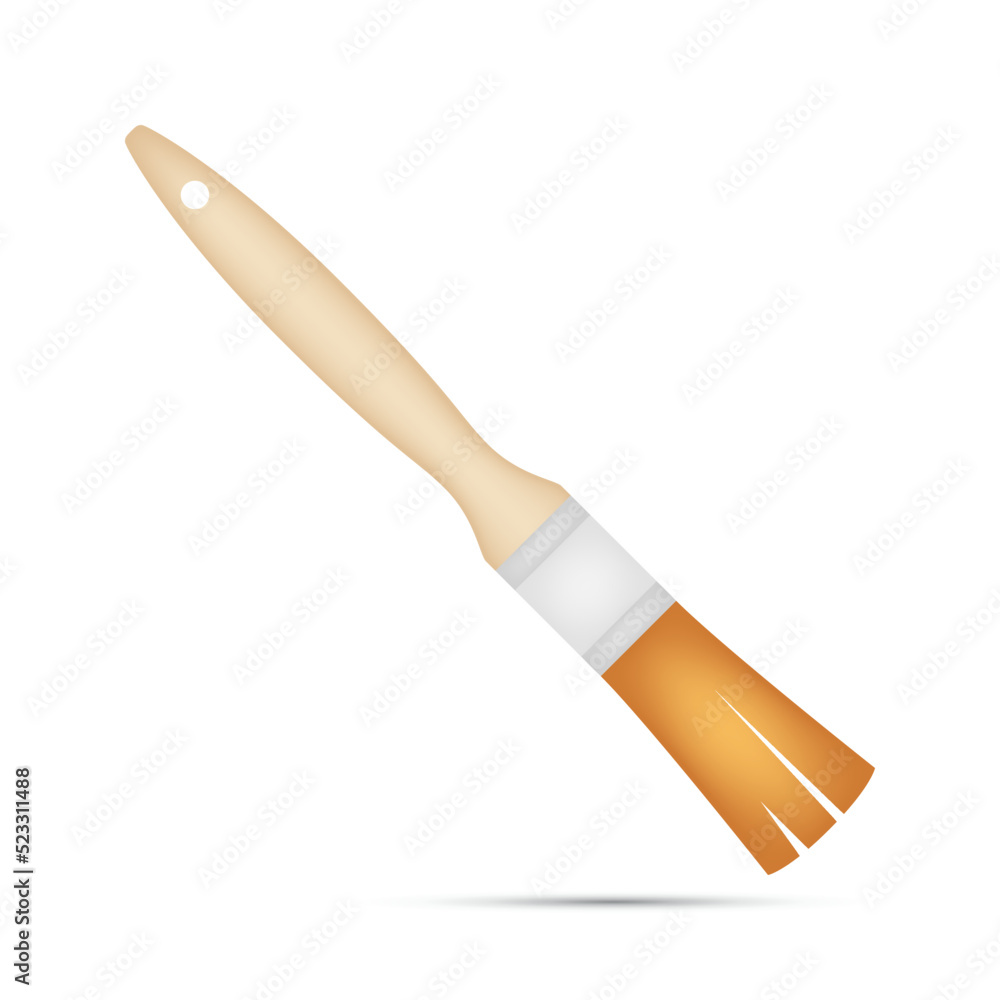 Obraz premium Paint brush isolated on white background