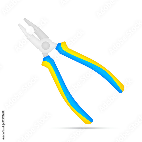 Pliers isolated on white background