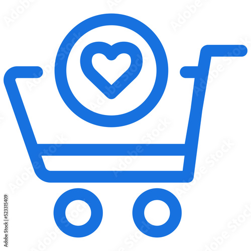 Shopping cart icon (ID: 523315409)