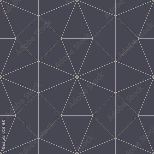 Geometric Arab Elegant Grid Outline Seamless Pattern Vector Abstract Background. Graceful Oriental Ornament Linear Lattice Structure Repetitive Grey Wallpaper. Line Art Graphical Endless Illustration