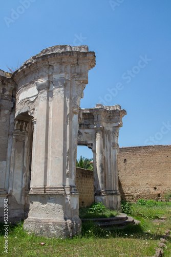 exedra, ancient monument in palazzo novelli in marcianise photo