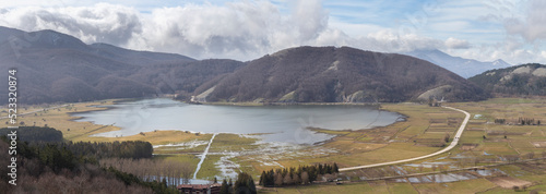 Laceno lake in Campania Italy