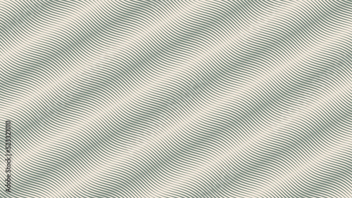 Parallel Hatching Wavy Ripple Lines Halftone Pattern Abstract Vector Angled Striped Pale Green Texture Isolated On Light Background. Half Tone Art Tilted Etching Strokes Neutral Graphic Wallpaper