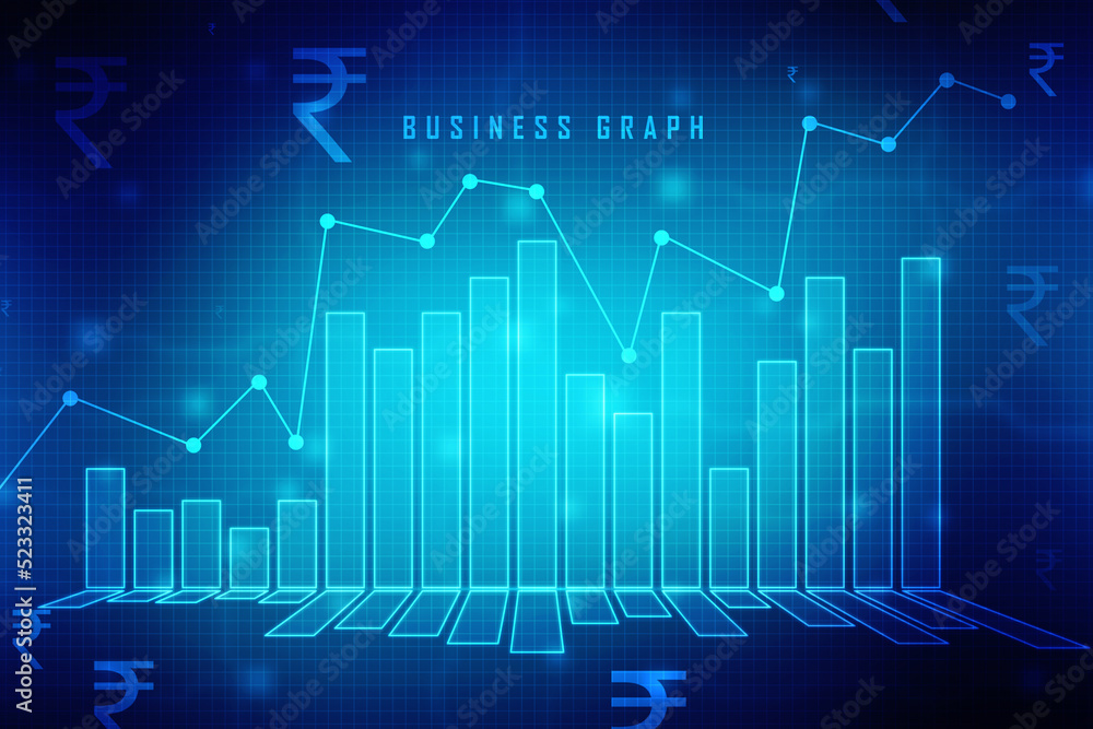 Business Growth graph on technology background, Futuristic raise arrow chart digital transformation abstract technology background. Big data and business growth currency stock and investment economy Business Growth graph on technology background, Futuristic raise arrow chart digital transformation abstract technology background. Big data and business growth currency stock and investment economy