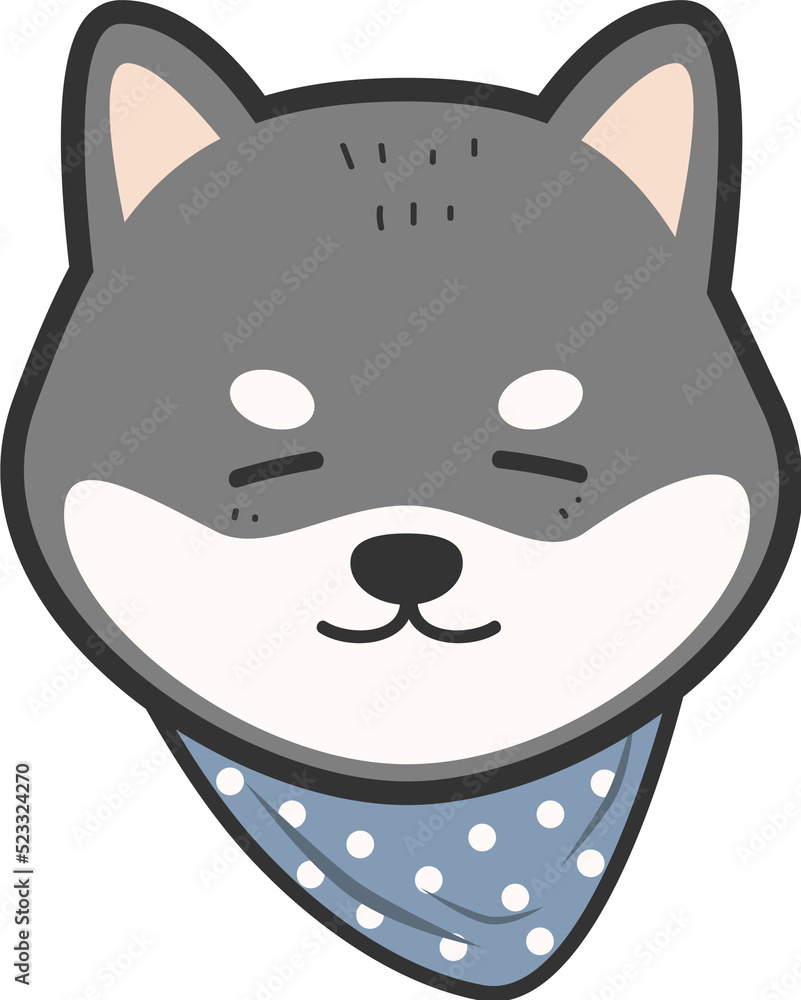 cute shiba inu dog cartoon element cute shiba inu dog cartoon element