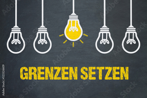 Schilderij op canvas Grenzen setzen