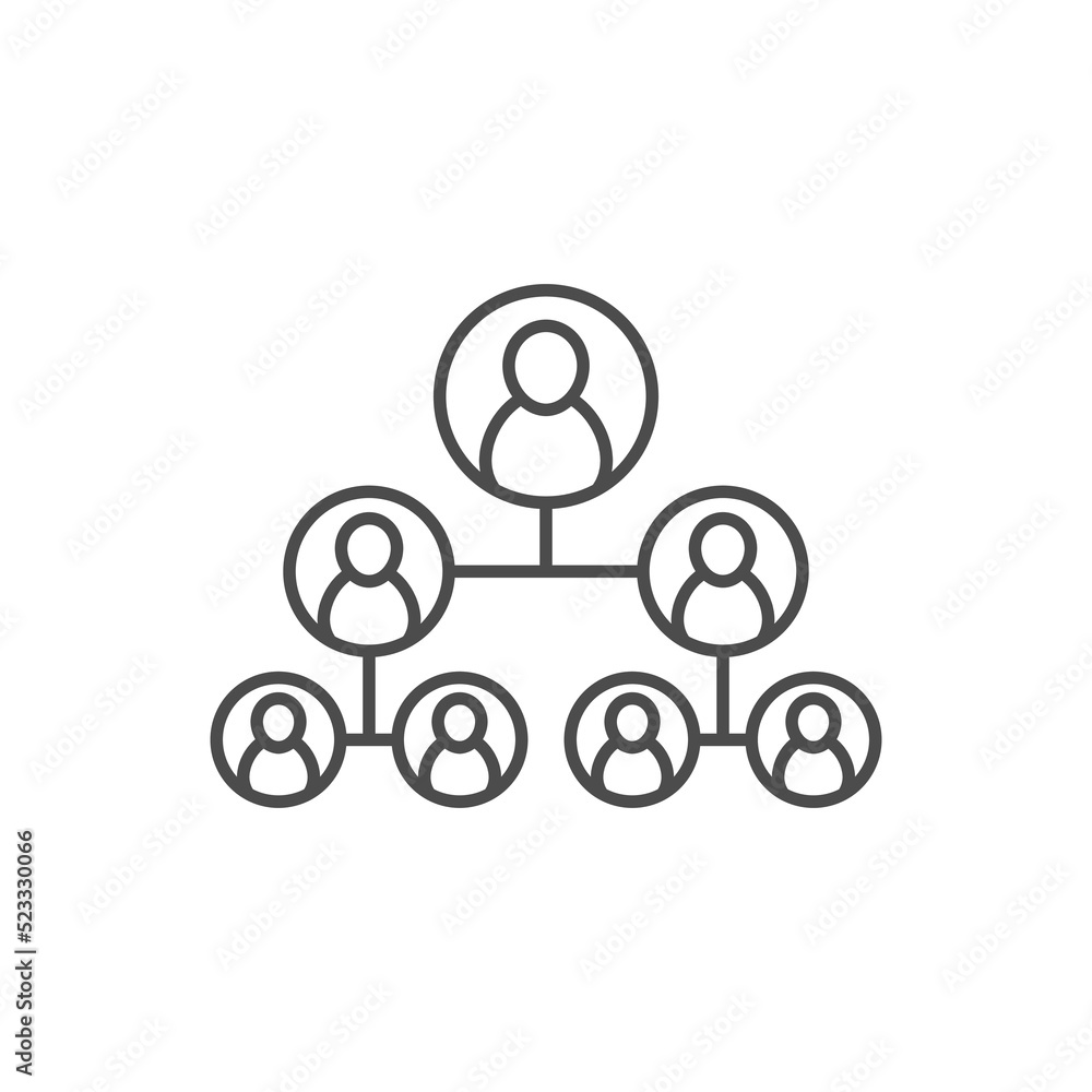 Ponzi scheme icon. Trendy modern flat linear vector Ponzi scheme icon on white background from thin line business collection, editable outline stroke vector illustration Ponzi scheme icon. Trendy modern flat linear vector Ponzi scheme icon on white background from thin line business collection, editable outline stroke vector illustration
