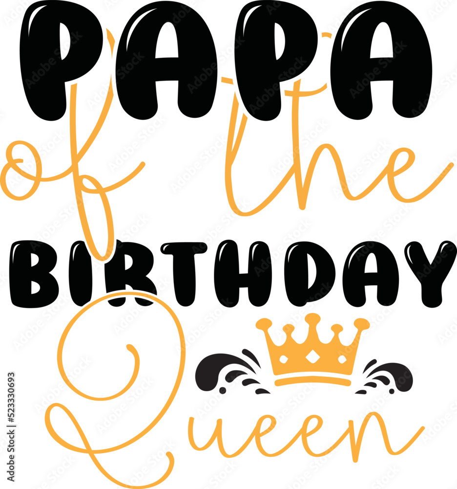 Birthday princess svg design files Stock Vector | Adobe Stock