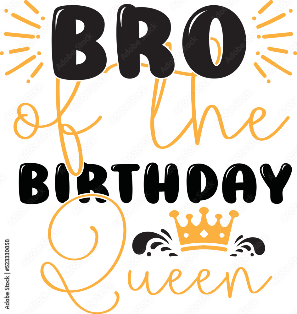 Birthday princess svg design files Stock Vector | Adobe Stock