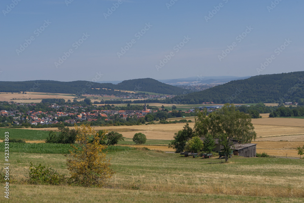 View to the geman city called Bad Zwesten