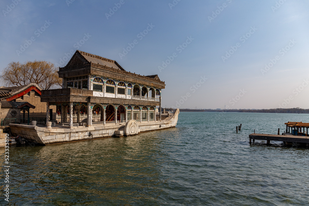 Fototapeta premium Marble Boat at the Summer Palace