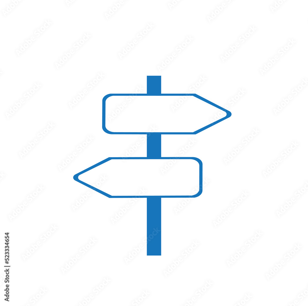 a traffic direction icon highlighted on a white background, a symbol, a place for your information, a copy of the space a traffic direction icon highlighted on a white background, a symbol, a place for your information, a copy of the space