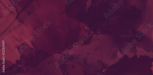 Color Wine Splash. Watercolour Maroon Pattern.