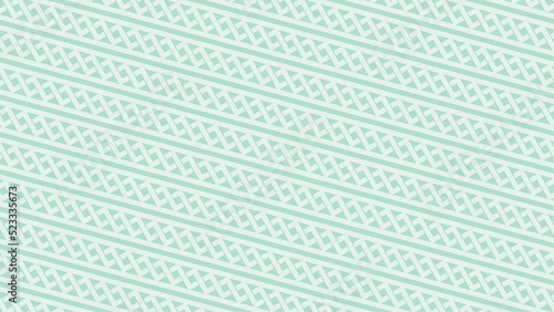 Abstract diagonal crossed zig zag pattern with soft teal color.