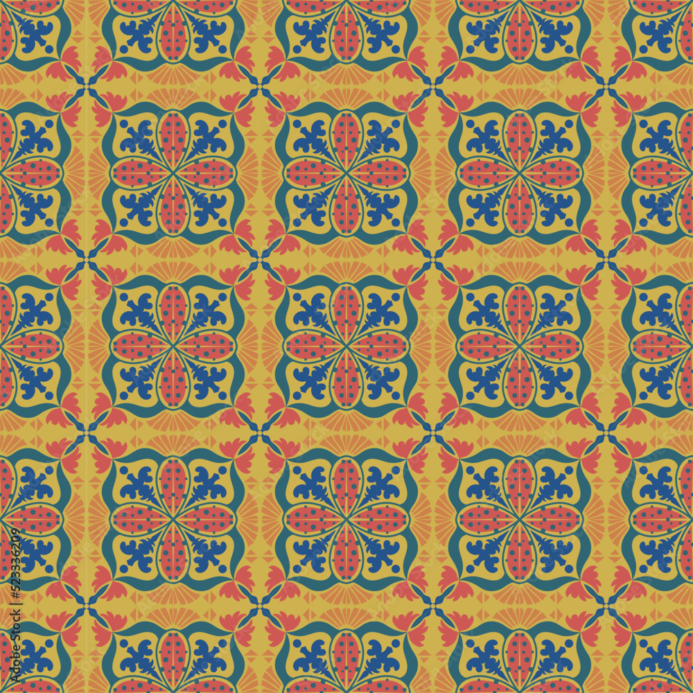 Floral Seamless Pattern Background Garden Nature Damask Aboriginal Ornament Art Floral Seamless Pattern Background Garden Nature Damask Aboriginal Ornament Art