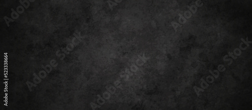 Panel kuchenny z motywem Blackchalk board and Black stone concrete grunge bacdrop texture background anthracite panorama. Panorama dark grey black slate background or texture.  