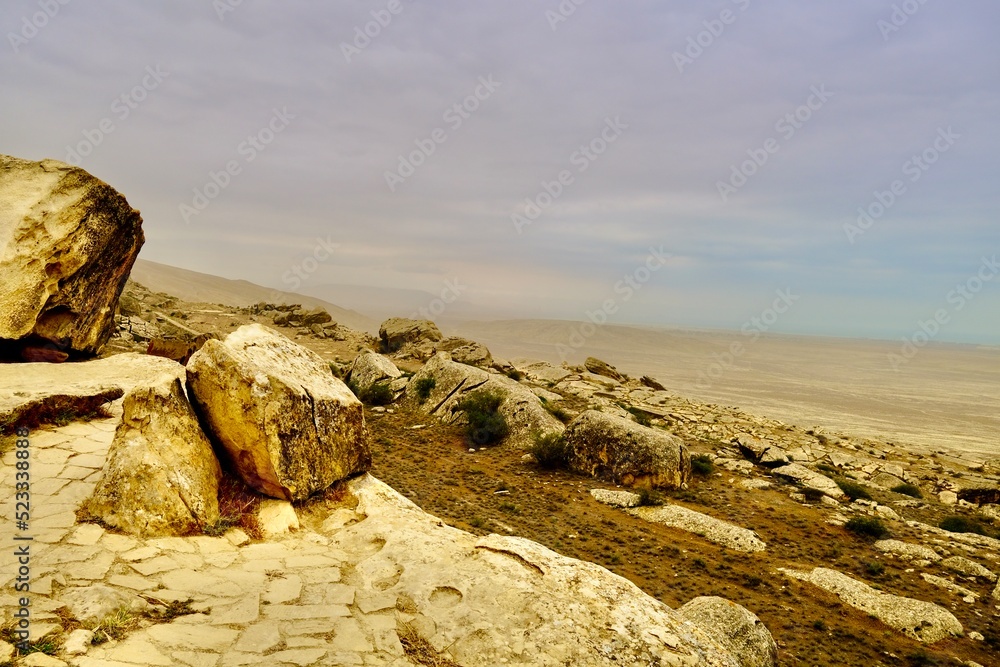 Qobustan Nationalpark Aserbaidschan Landschaft