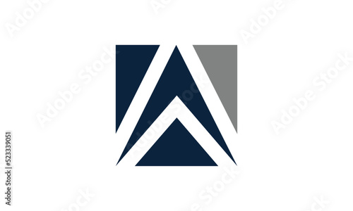A letter vector logo, abstract letter A