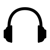 Headphones icon. Earphone symbol. Vector illustration isolated on white.