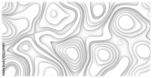 Abstract background with waves. Abstract papercut and multi layer cutout geometric pattern on vector, Abstract soft white background><