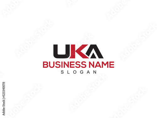 Simple UKA Logo Icon, Monogram uka Logo Letter Vector Art For Modern Business photo