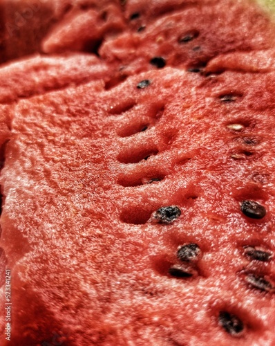 red watermelon slice