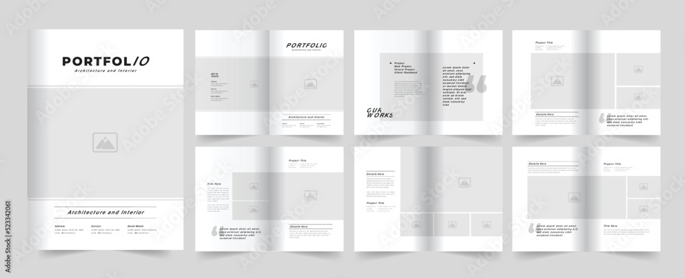 Architecture Portfolio Design or Portfolio Template Design Architecture Portfolio Design or Portfolio Template Design