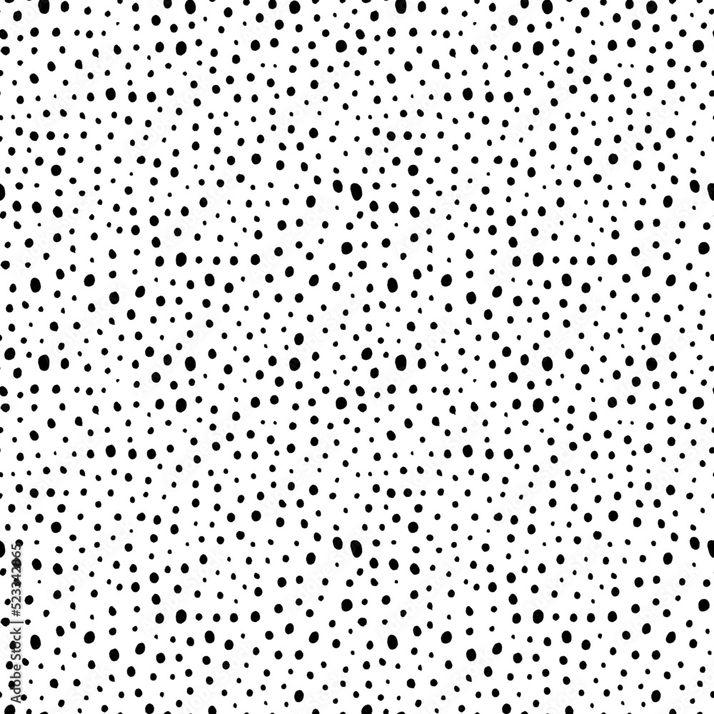 Random small specks vector seamless pattern. Trendy grunge design with dots, rough small circles. Black uneven specks, spots, blobs, splashes. Hand drawn dotted texture. Black ink splatter Random small specks vector seamless pattern. Trendy grunge design with dots, rough small circles. Black uneven specks, spots, blobs, splashes. Hand drawn dotted texture. Black ink splatter