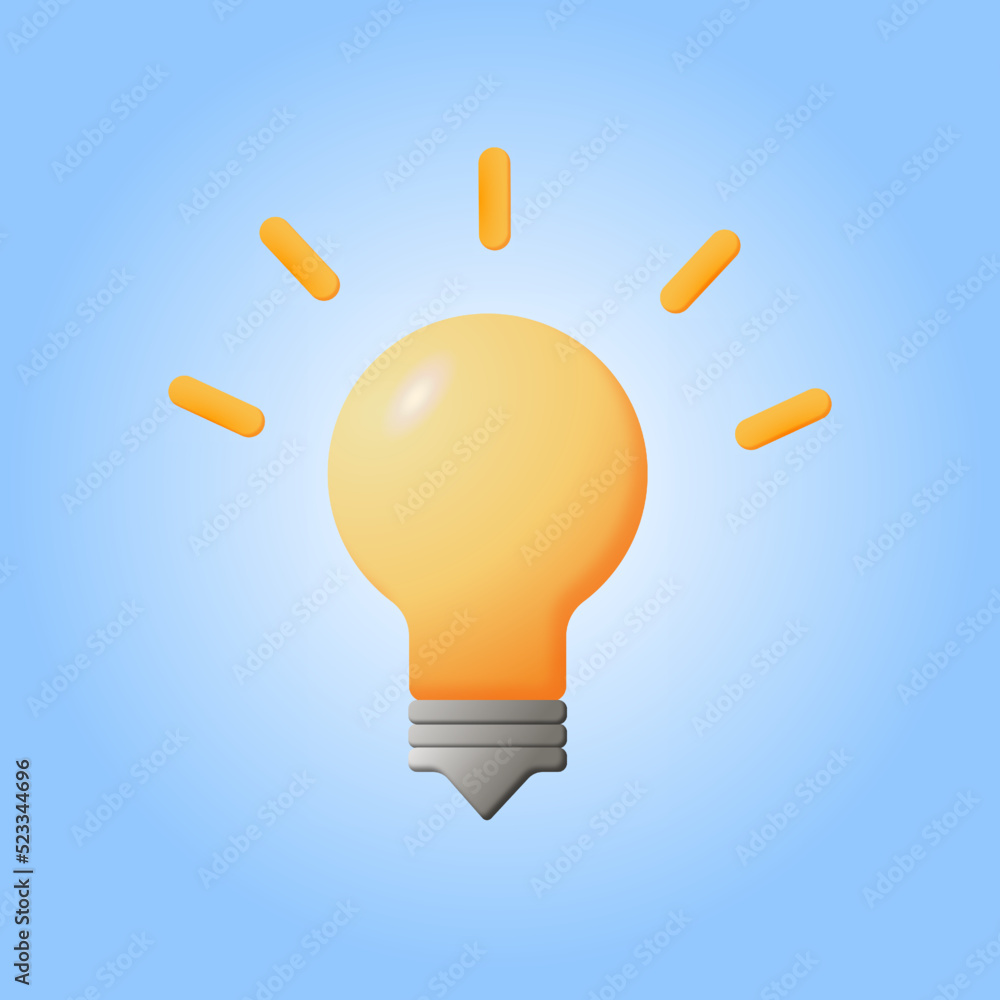 Illustration. Light bulb with rays shine. Energy and idea symbol. Illustration. Light bulb with rays shine. Energy and idea symbol.