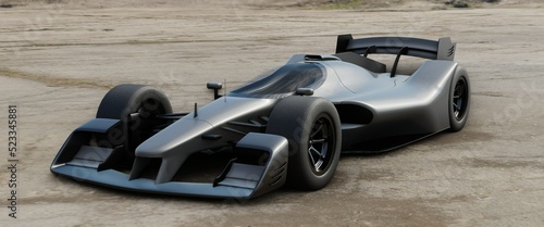 3D render next generation formula car